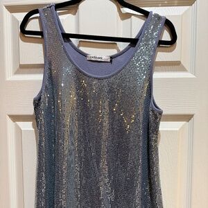 Sparkly, Origami Tank Top (runs big)